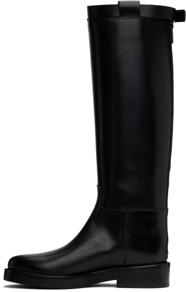 Black Stan Riding Tall Boots