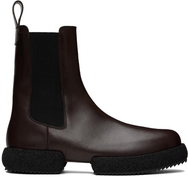 Brown Platform Chelsea Boots