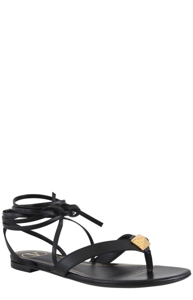 Valentino Garavani Roman Stud Lace-Up Sandals