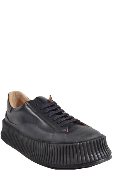 Jil Sander Round-Toe Low-Top Sneakers