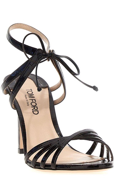 Tom Ford Women 'Glossy Stamped Croc' Sandals