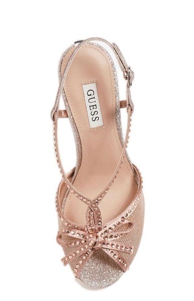 Guess Embellished Ankle Strap Sandals