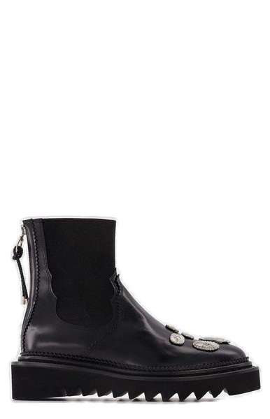 Toga Pulla Pointed Toe Zipped Ankle Boots