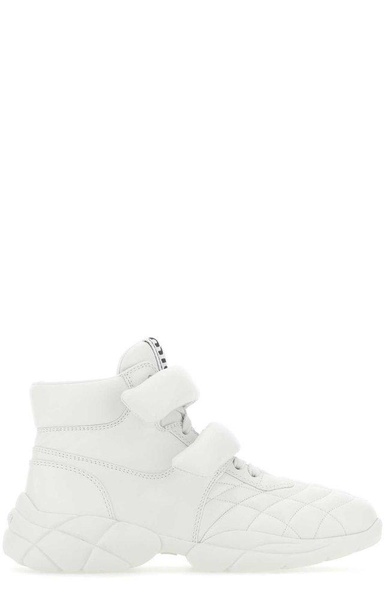 Miu Miu Touch Strap High Top Sneakers