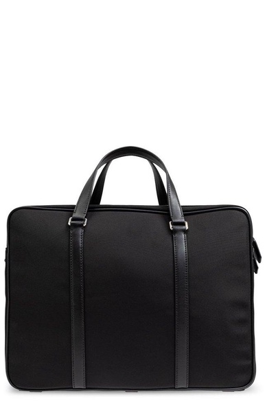 Bally Stripe Detailed Zipped Laptop Bag