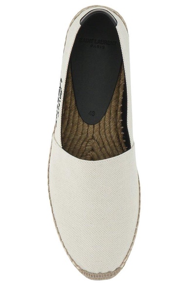 Saint Laurent Logo Embroidered Slip-On Espadrilles