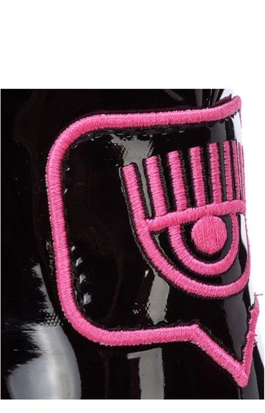 Chiara Ferragni Eyelike Logo Patch Boots