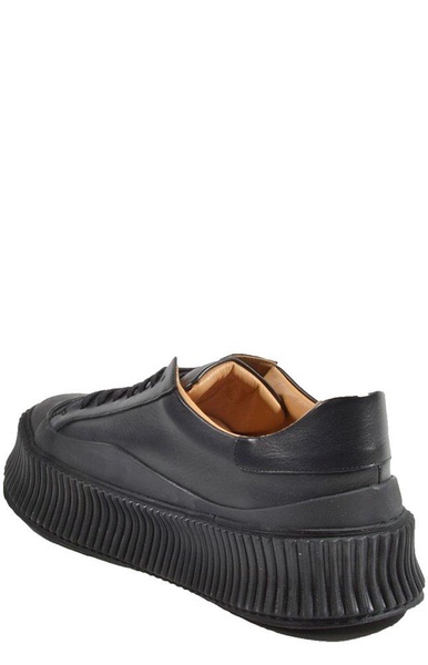 Jil Sander Round-Toe Low-Top Sneakers