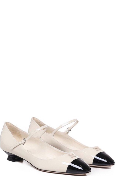 Miu Miu Low Heeled Two-Toned Pumps