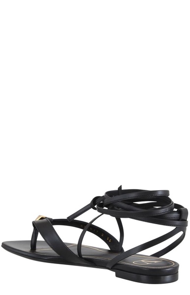 Valentino Garavani Roman Stud Lace-Up Sandals