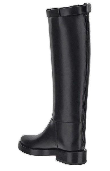 Ann Demeulemeester Buckle Detailed Round Toe Boots