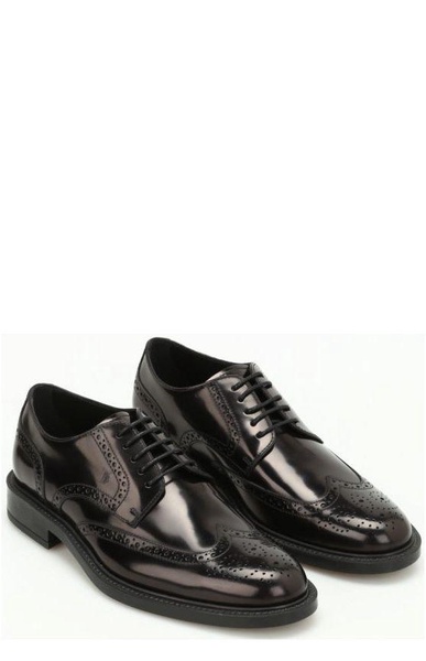 Tod's Perforated Detail Lace-Up Shoes