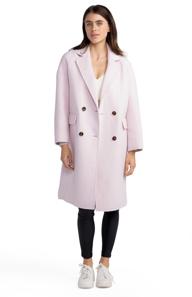 amnesia oversized coat - pale pink