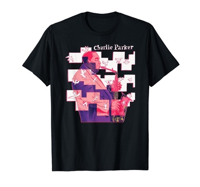 Charlie Parker Chasin The Bird Abstract Jazz Music T-Shirt