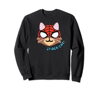 Amazon Essentials Marvel Spider-Man Spider-Cat Portrait Sweatshirt