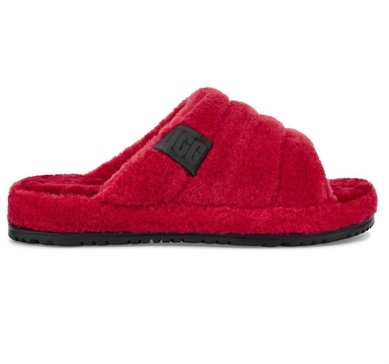 men's fluff you slipper in samba red