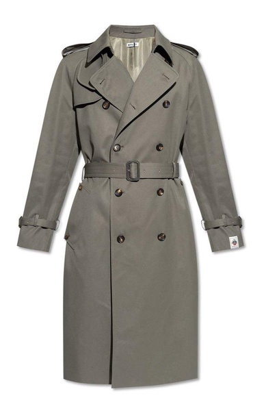 Bally Logo Patch Belted Trench Coat