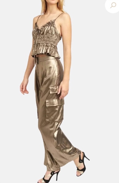 arnav cargo pant in gold