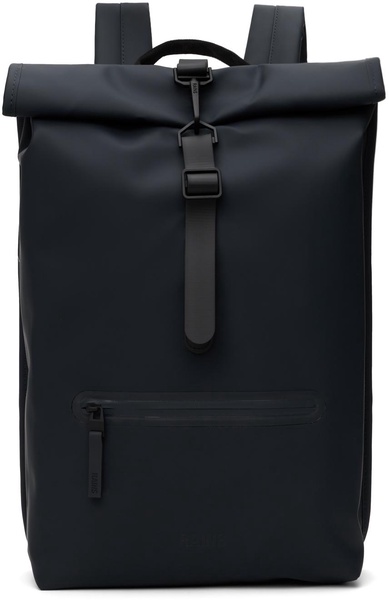 Navy Rolltop Rucksack Backpack