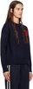 Ami de Coeur intarsia-logo jumper