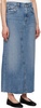 Blue Circolo Denim Maxi Skirt