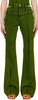 Green Joan Double Waist Jeans