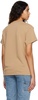 Tan "AB" Embroidered T-Shirt