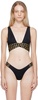 Top Bikini Con Dettaglio Greca - Nero / 3