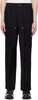 Black Paneled Trousers