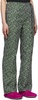 Green Polyester Lounge Pants