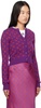 Purple Moon Jacquard Cardigan