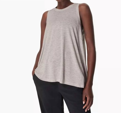 easy peazy tank - light grey marl - final sale