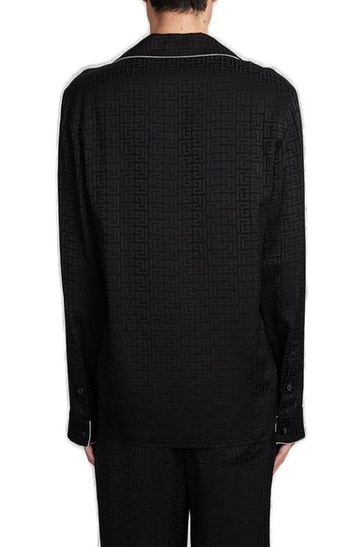 Balmain Logo Jacquard Shirt