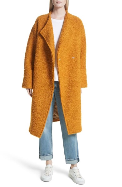 Elizabeth and James Paloma Curly Alpaca Wide Cuff Coat