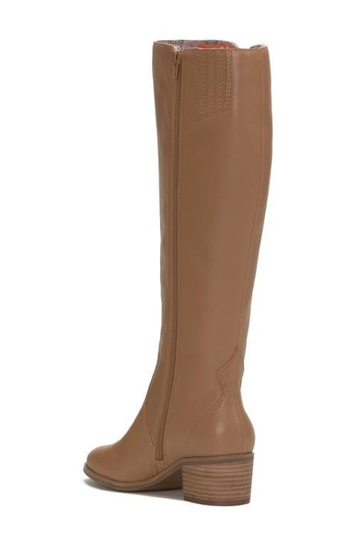 cashlin womens leather round toe knee-high boots