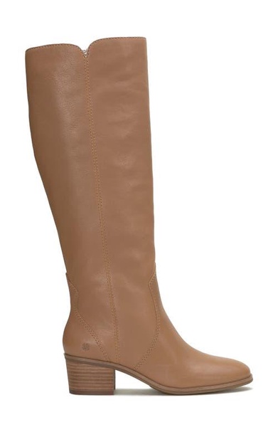 cashlin womens leather round toe knee-high boots