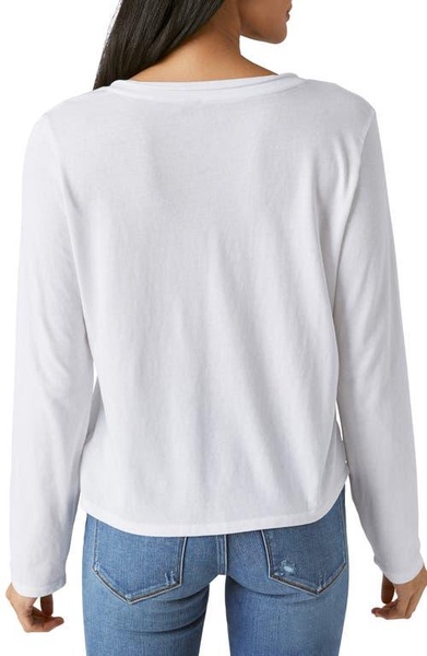 Lucky Brand Women's Long Sleeve V-Neck Tee