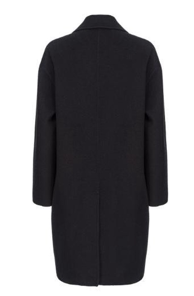 single-breasted wool coat