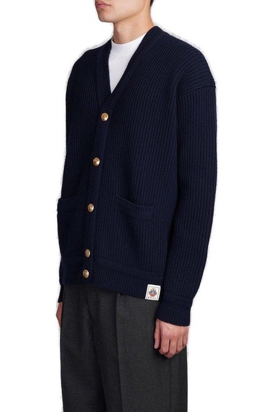 Bally Logo Patch Knitted Cardigan