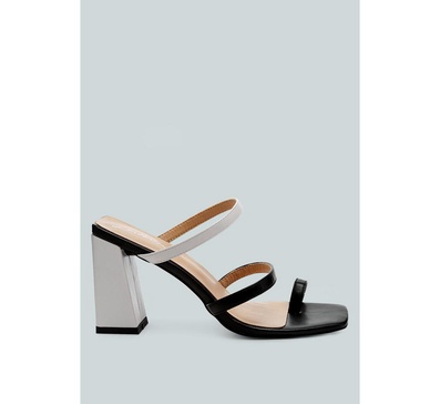 Women's Marve Contrast Strap Block Heel Sandals