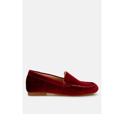 Robua Velvet Flat Loafers