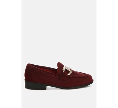 Maestro Diamante Embellished Horsebit Loafers