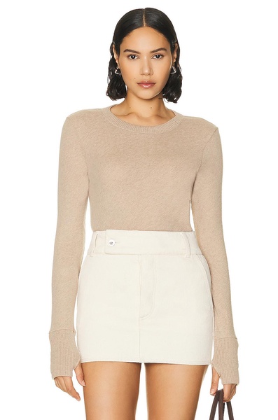 Cashmere Easy Cuffed Crew Neck Sweater