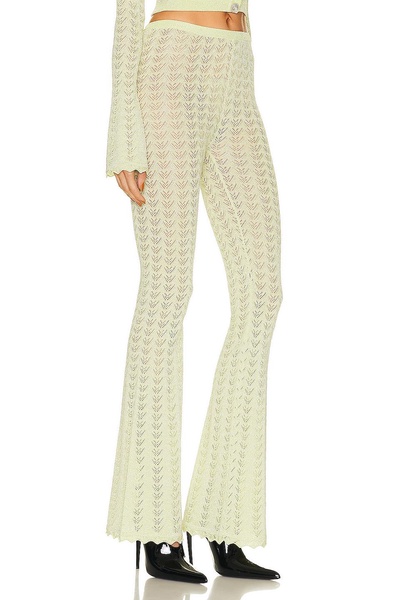 Lace Knit Flare Pants