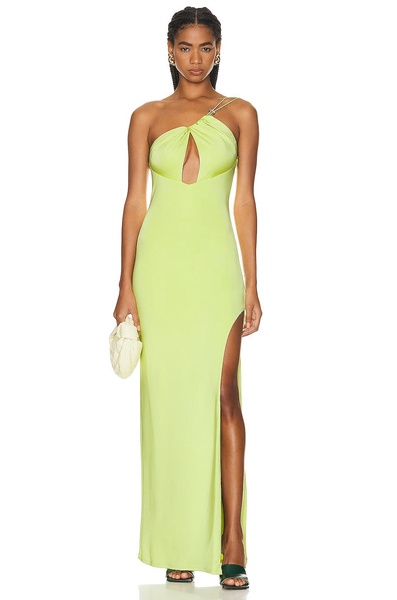 Sage Drawstring Cutout Gown