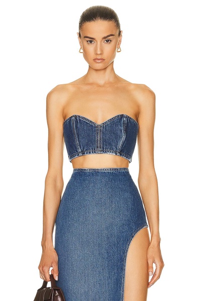 Sweetheart Denim Bandeau