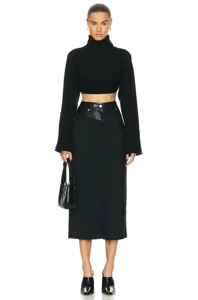 Garter Midi Skirt