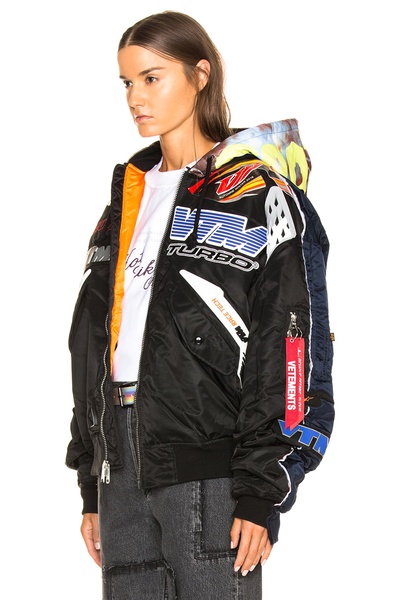 Oversized Racing Bomber Jacket