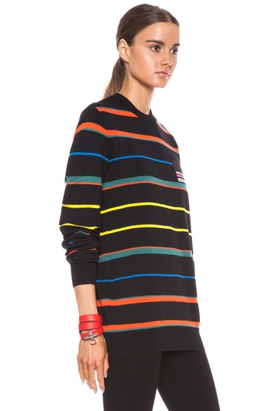 Striped Flag Wool Sweatshirt