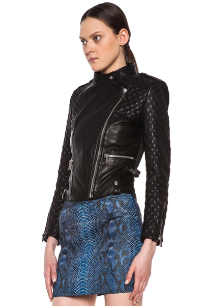 Quilted Lambskin Moto Jacket